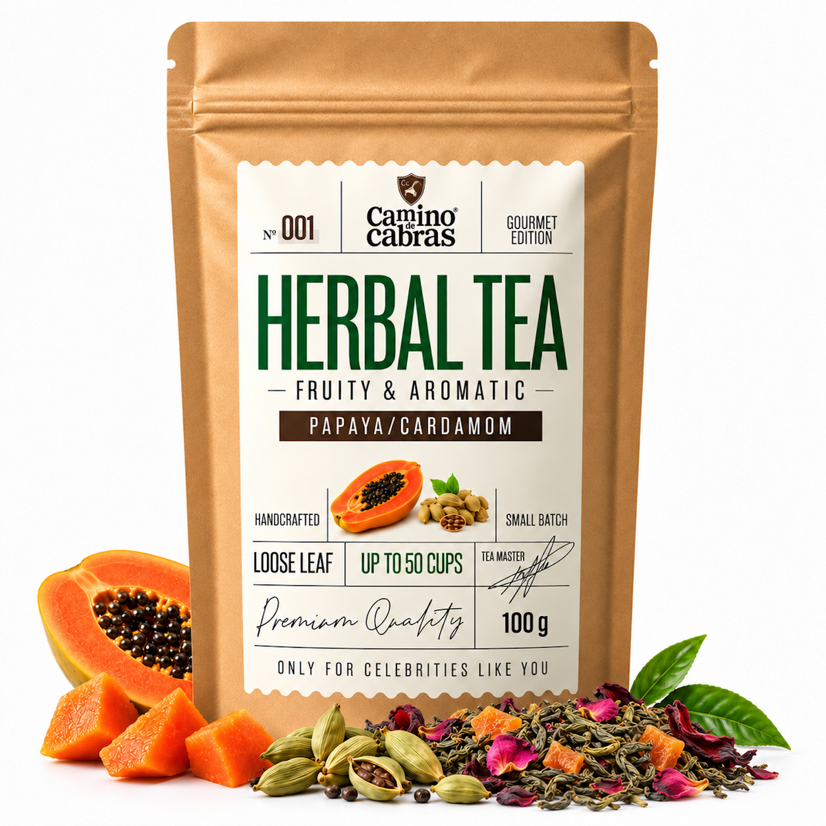 Herbal Tea Nº001 · Papaya & Cardamomo