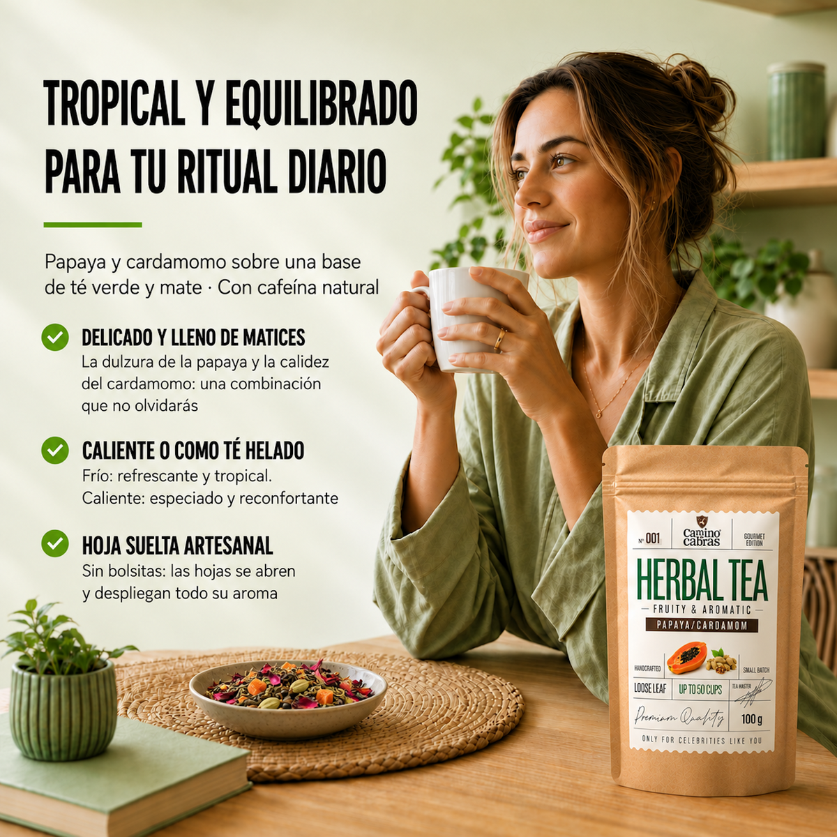 Herbal Tea Nº001 · Papaya & Cardamomo