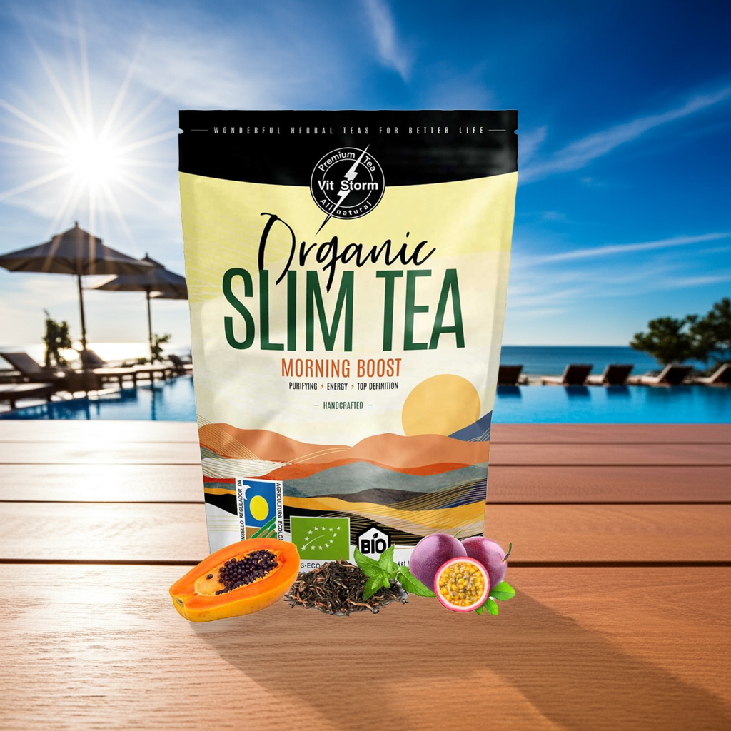 Slim Tea Morning Boost – Té Detox Adelgazante Premium, Ecológico y Energizante | Vitstorm