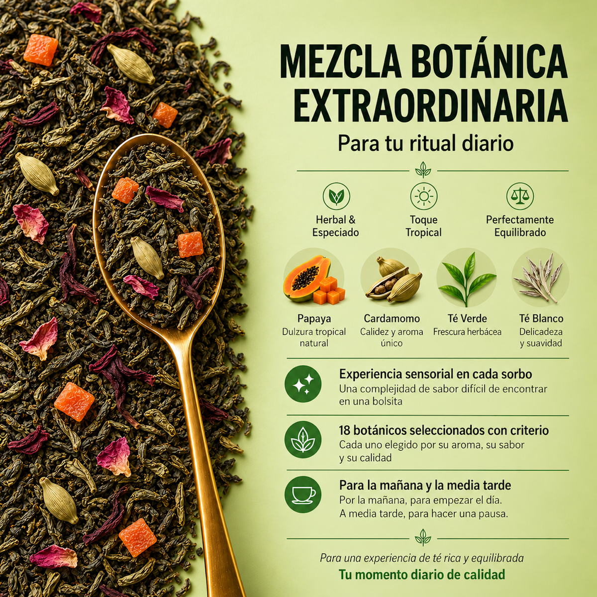 Herbal Tea Nº001 · Papaya & Cardamomo