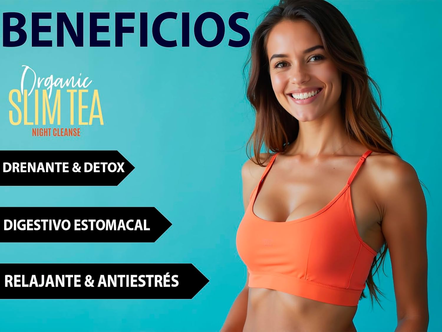 Slim Tea Night Cleanse – Te Detox Noche para Perder Peso, Adelgazante y Relajante | Vitstorm