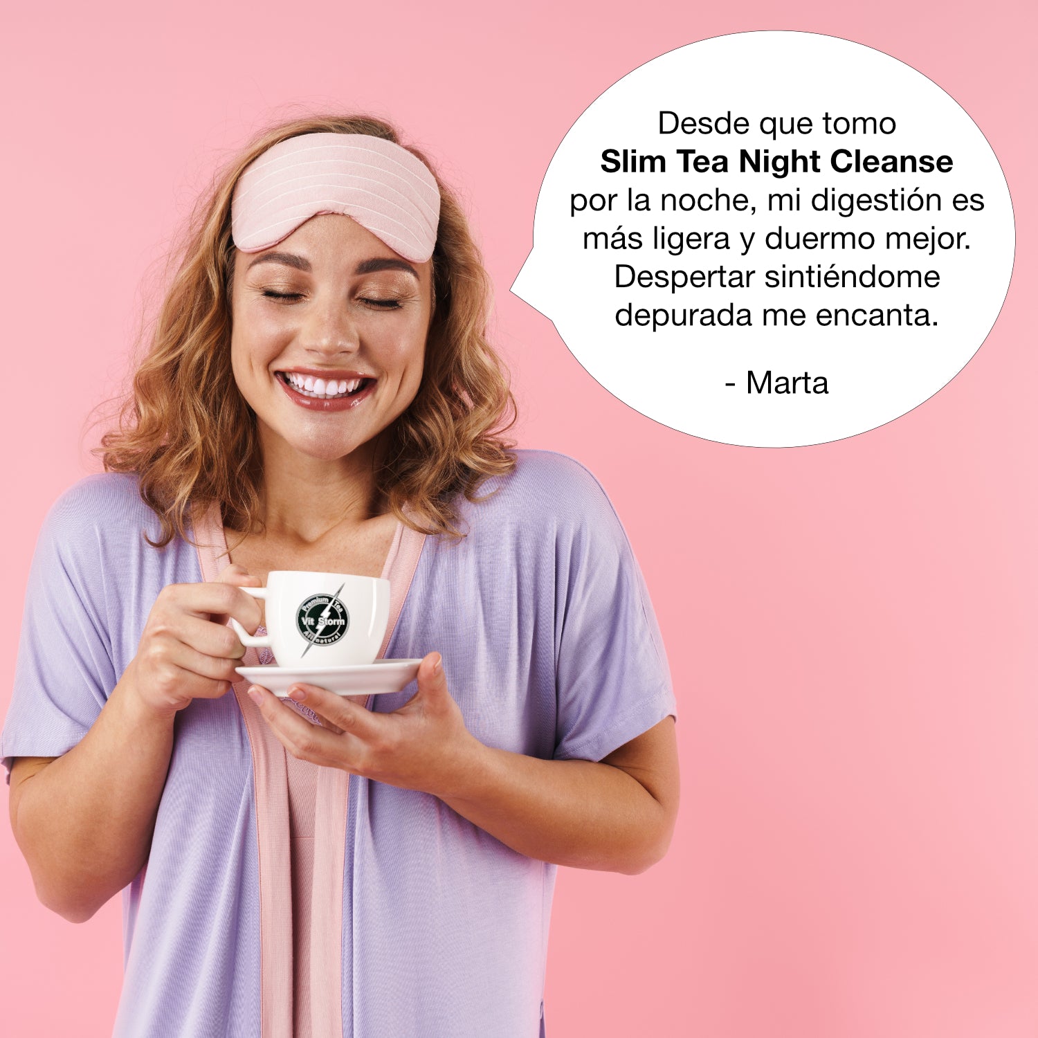 Slim Tea Night Cleanse – Te Detox Noche para Perder Peso, Adelgazante y Relajante | Vitstorm