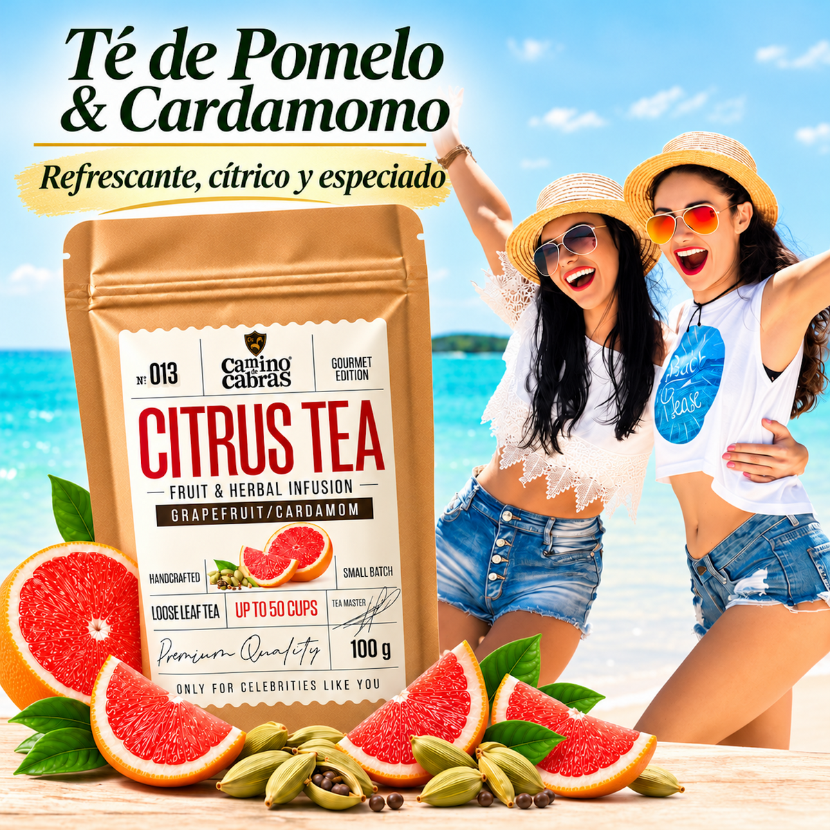 Citrus Tea Nº013 · Pomelo & Cardamomo