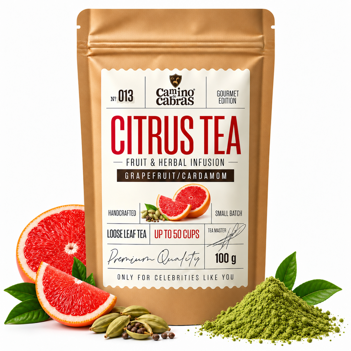Citrus Tea Nº013 · Pomelo & Cardamomo